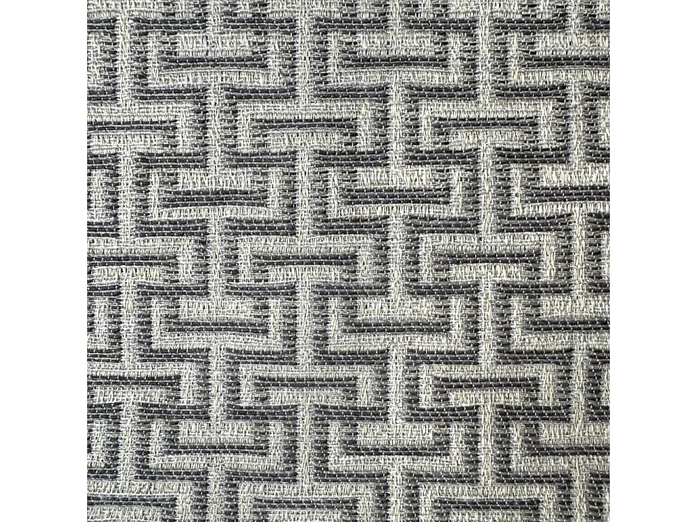 Lit 1 place et demi coffre rembourré 120x190 tissu Labirinto 2 gris Adele