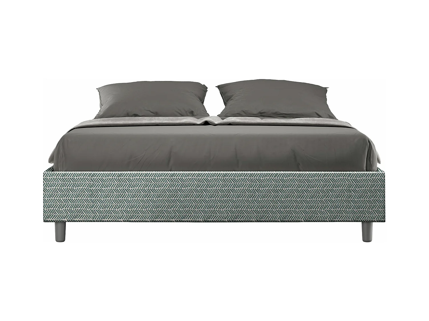 Bedbodem met gestoffeerde bodem 160x190 Aragona 7 Azelia lichtblauwe stof