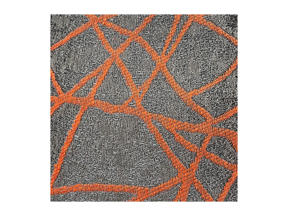 Cama con somier acolchado 120x210 en tela Era 04 naranja Adele