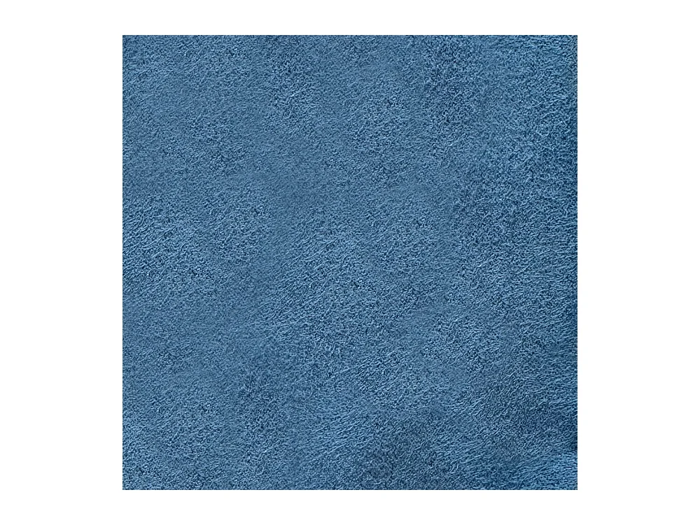 Cadre de lit 1 place et demi avec sommier rembourré 120x190 microfibre bleu Azelia