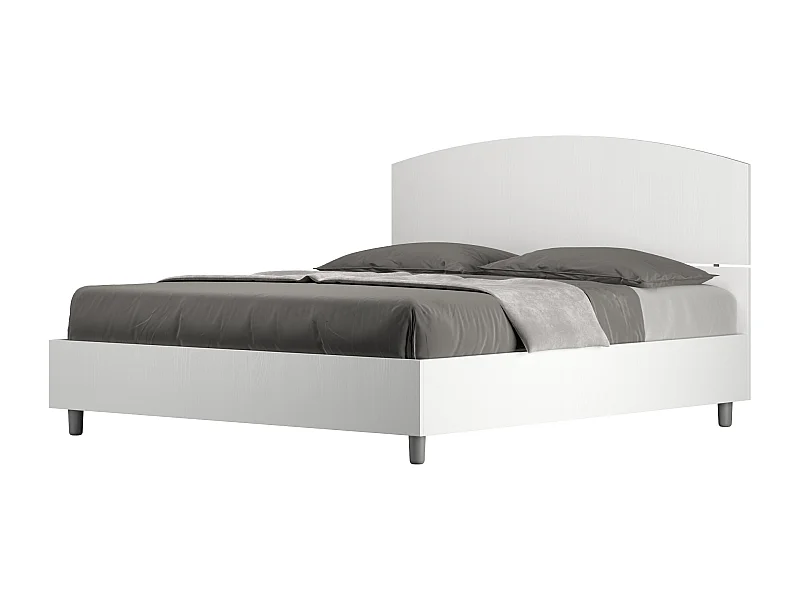 Letto senza rete 160x200 bianco frassino Dora