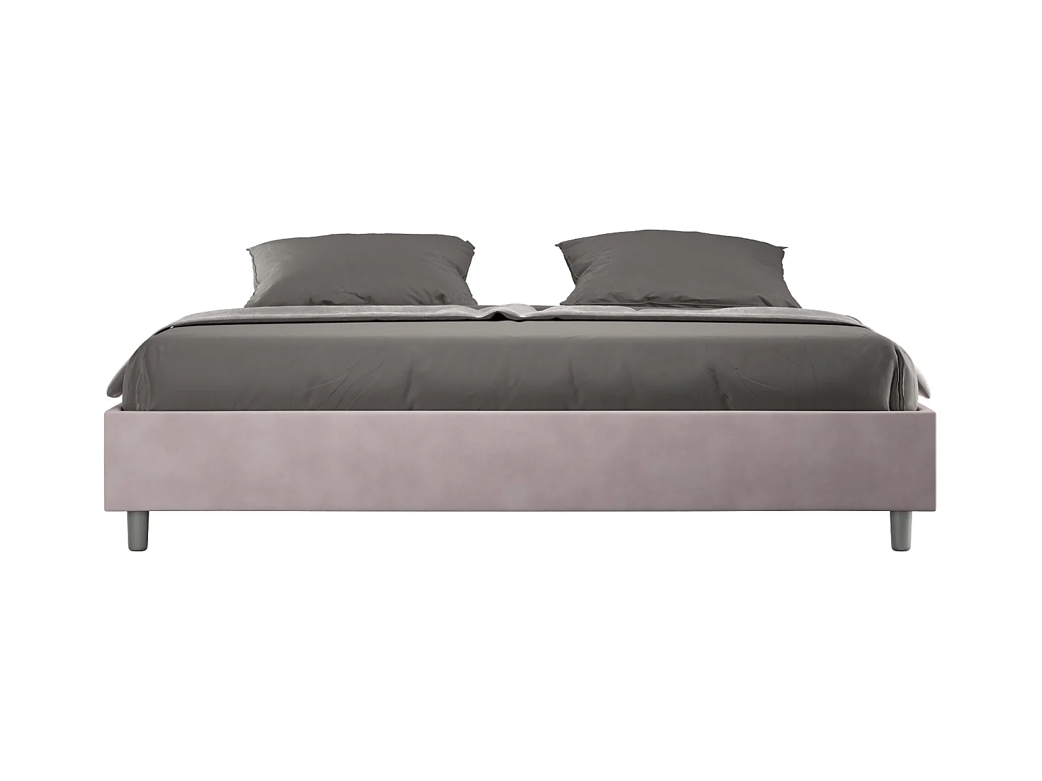 Azelia 200x210 wisteria microvezel boxspringbed met gestoffeerde bodem