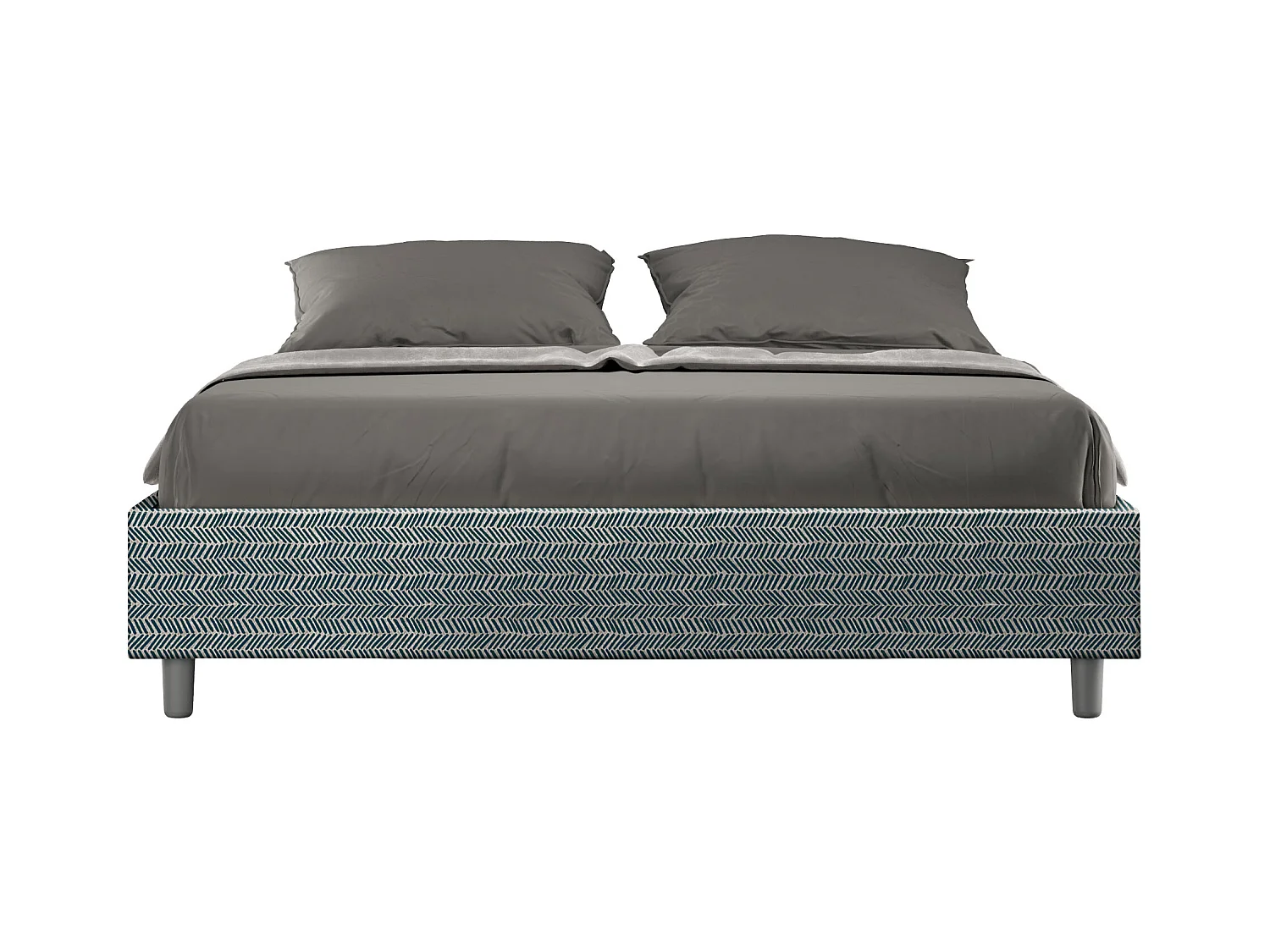 Bedbodem met gestoffeerde bodem 160x190 Aragona 8 Azelia blauwe stof