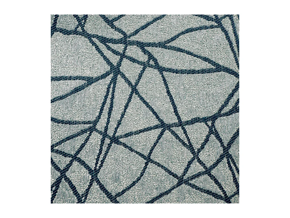 Cadre de lit 1 place et demi sans sommier rembourré 120x190 tissu Era 9 bleu Azelia