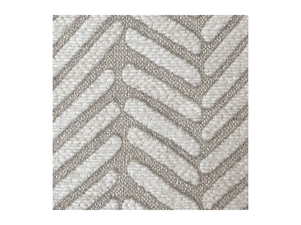 Cadre de lit 1 place et demi sans sommier rembourré 120x190 tissu Aragona 1 blanc Azelia