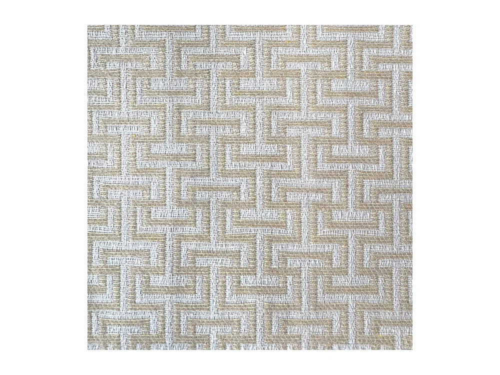 Lit 1 place et demi sans sommier rembourré 120x190 tissu Labirinto 1 blanc Adele