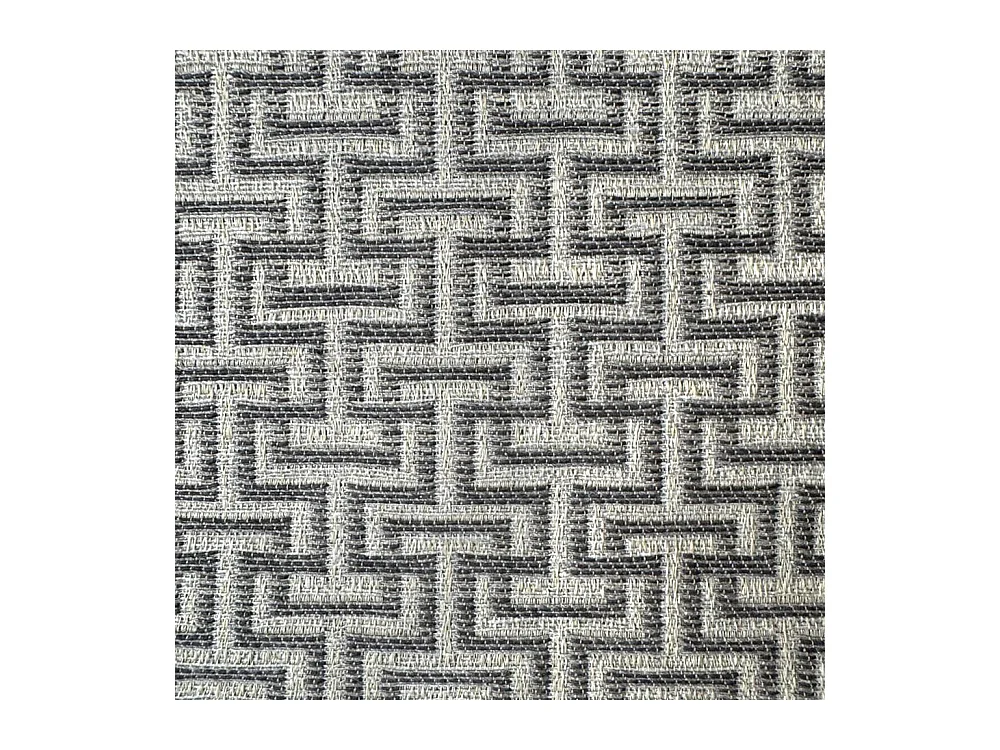 Lit 1 place et demi sans sommier rembourré 120x190 tissu Labirinto 2 gris Adele
