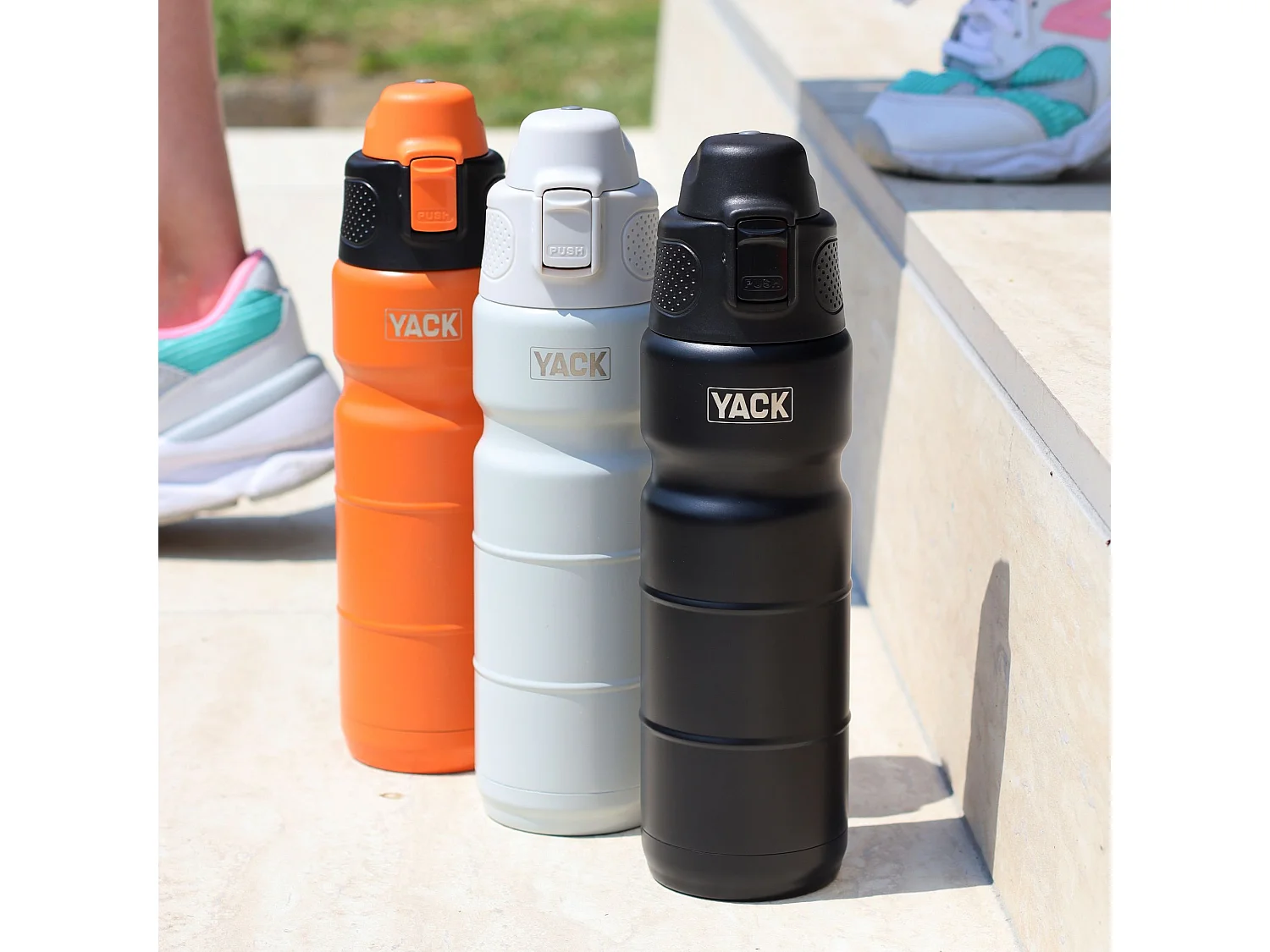 Yack - Bouteille Isotherme Yack 50cl En Acier Inoxydable Blanc