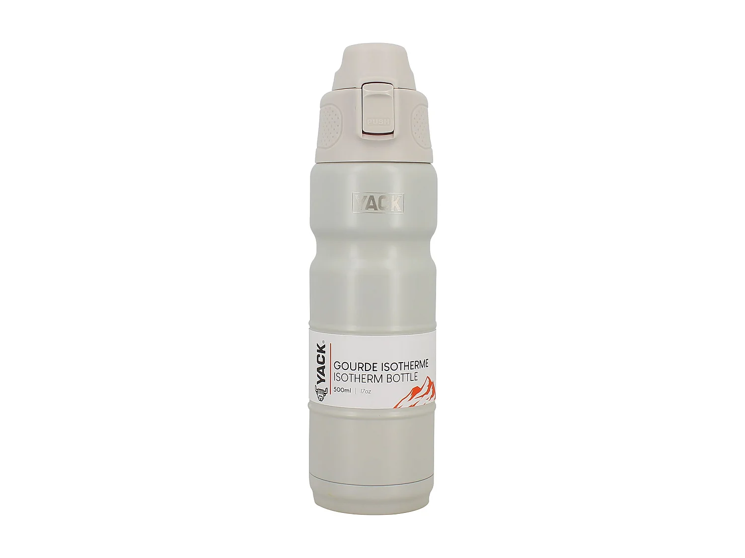 Yack - Bouteille Isotherme Yack 50cl En Acier Inoxydable Blanc