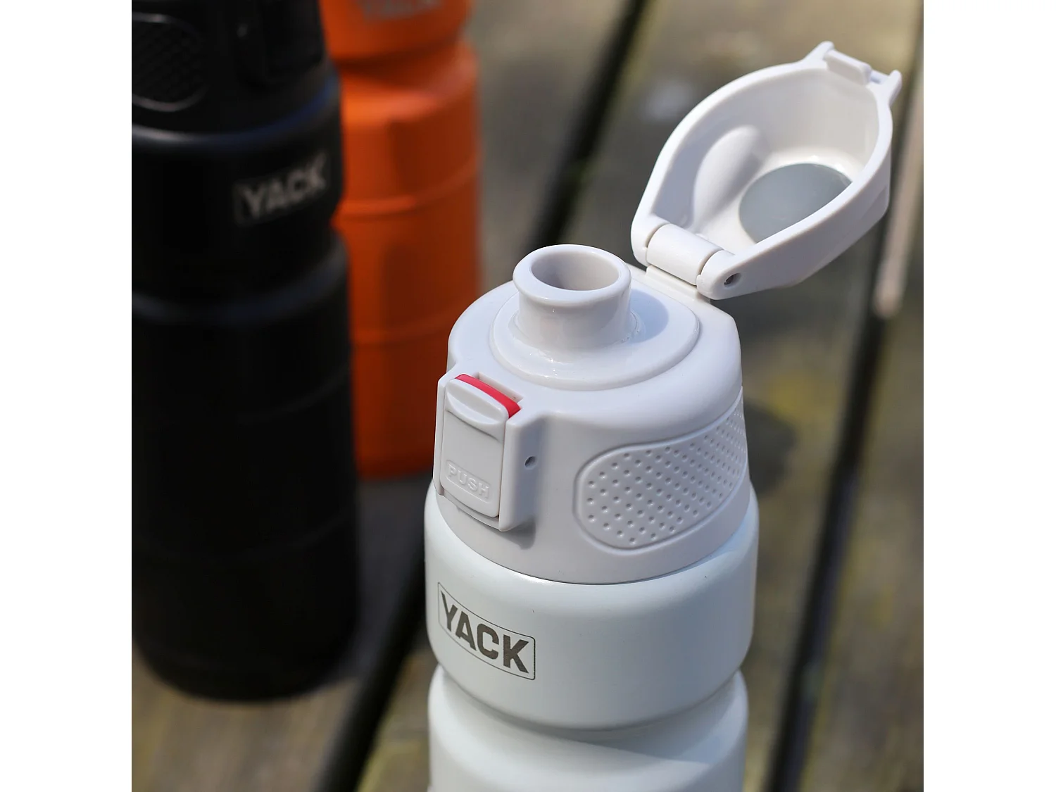 Yack - Bouteille Isotherme Yack 50cl En Acier Inoxydable Blanc