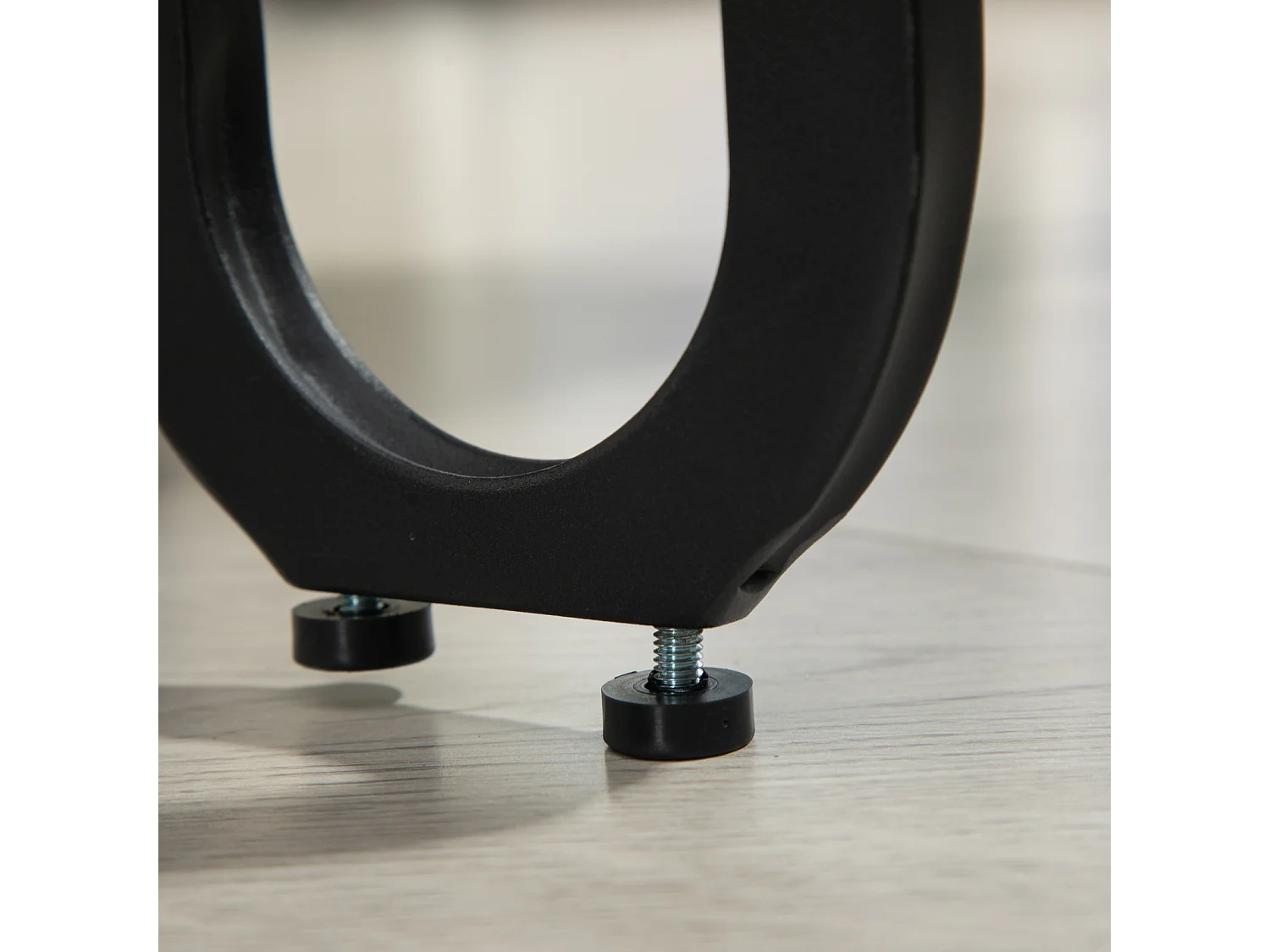 Set van 2 eetkamerstoelen, ronde rugleuning, voor eetkamer, woonkamer, slaapkamer, kantoor, beige chenille