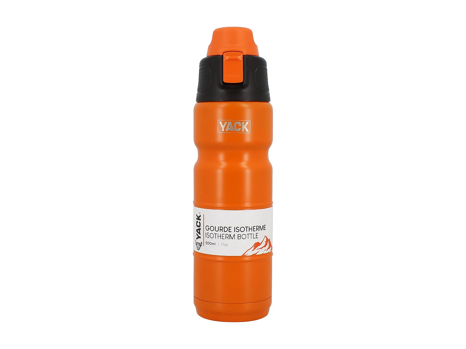 Yack - Bouteille Isotherme Yack 50cl En Acier Inoxydable Orange