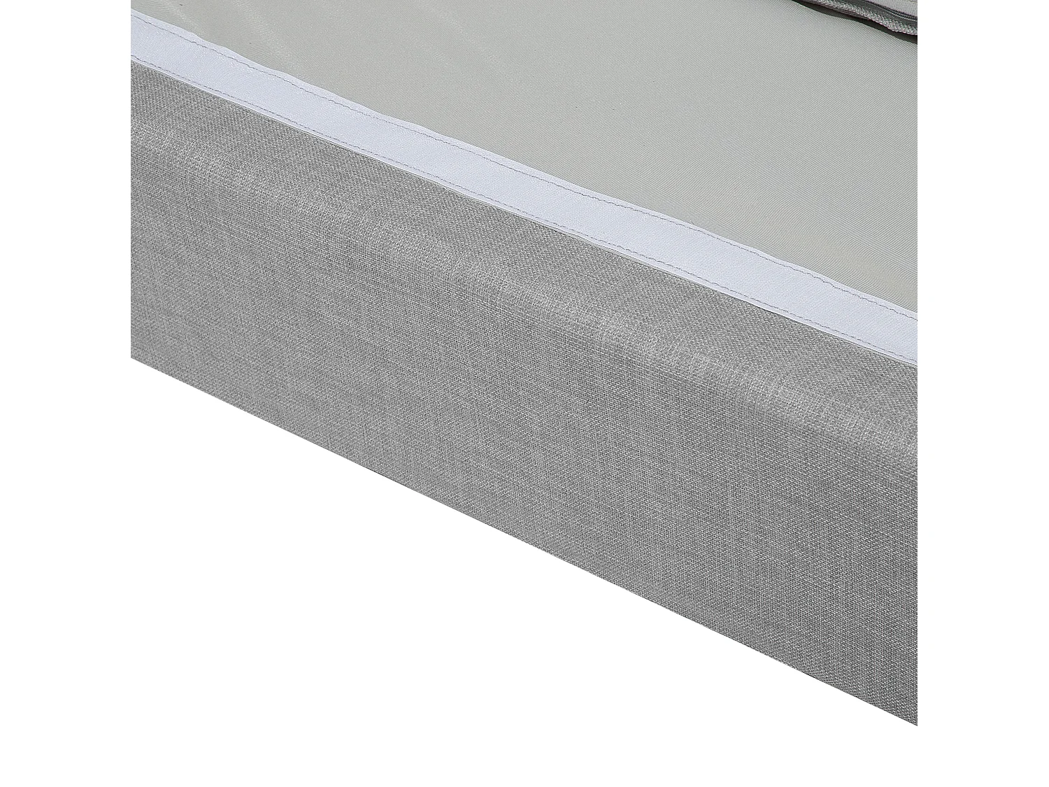 Canapé d'angle ELVENES Tissu Gris clair 3 places Côté droit