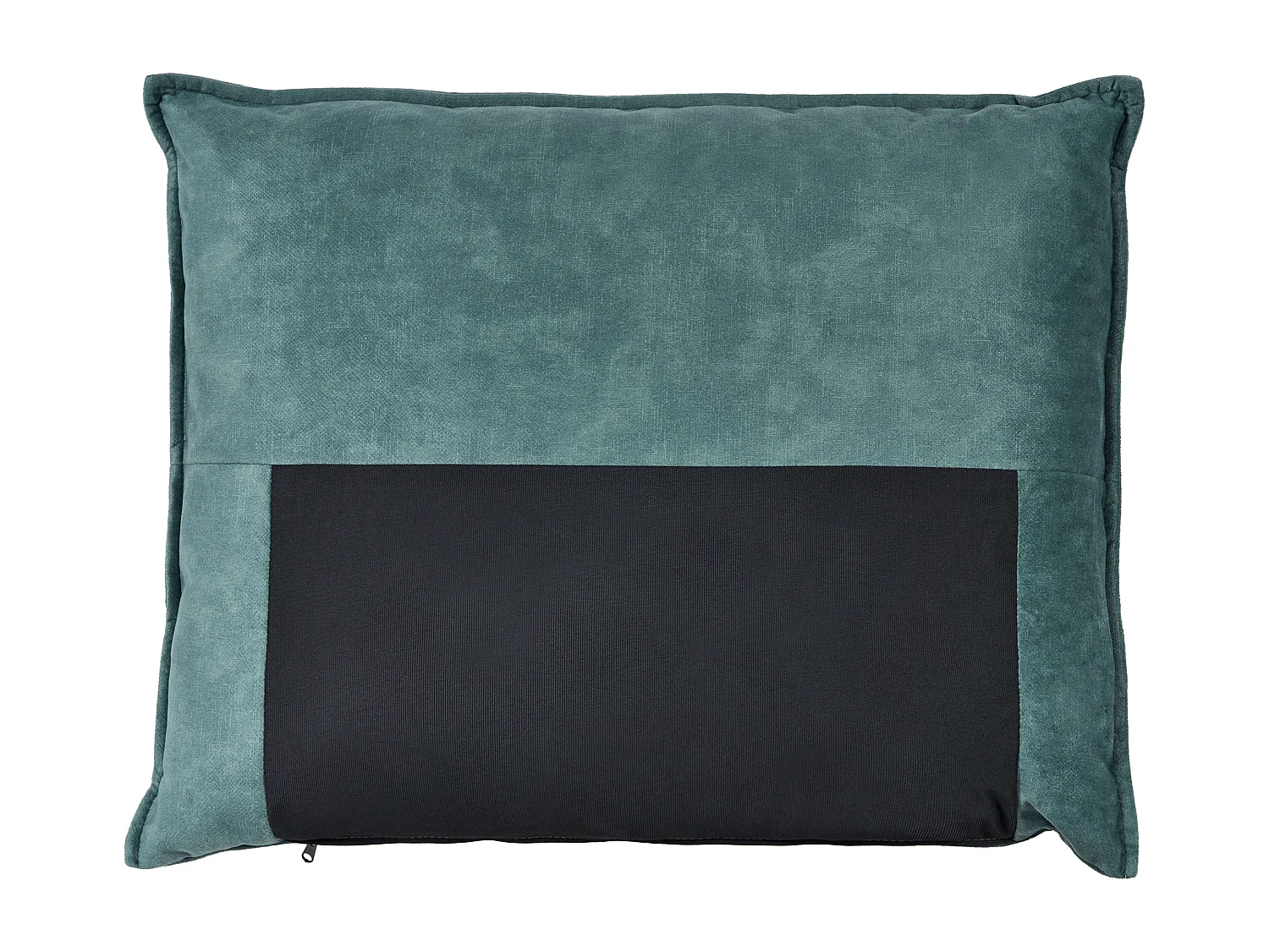 Ecksofa ELVENES Samtstoff Blaugrün 3-Sitzer linksseitig