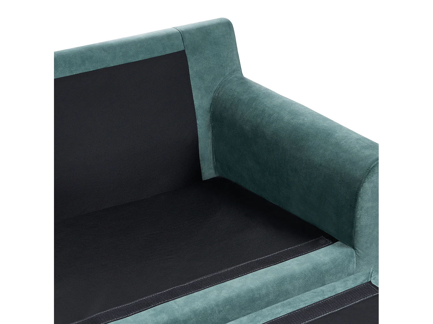 Divano angolare ELVENES Velluto Foglia di tè 3 posti Lato Sinistro