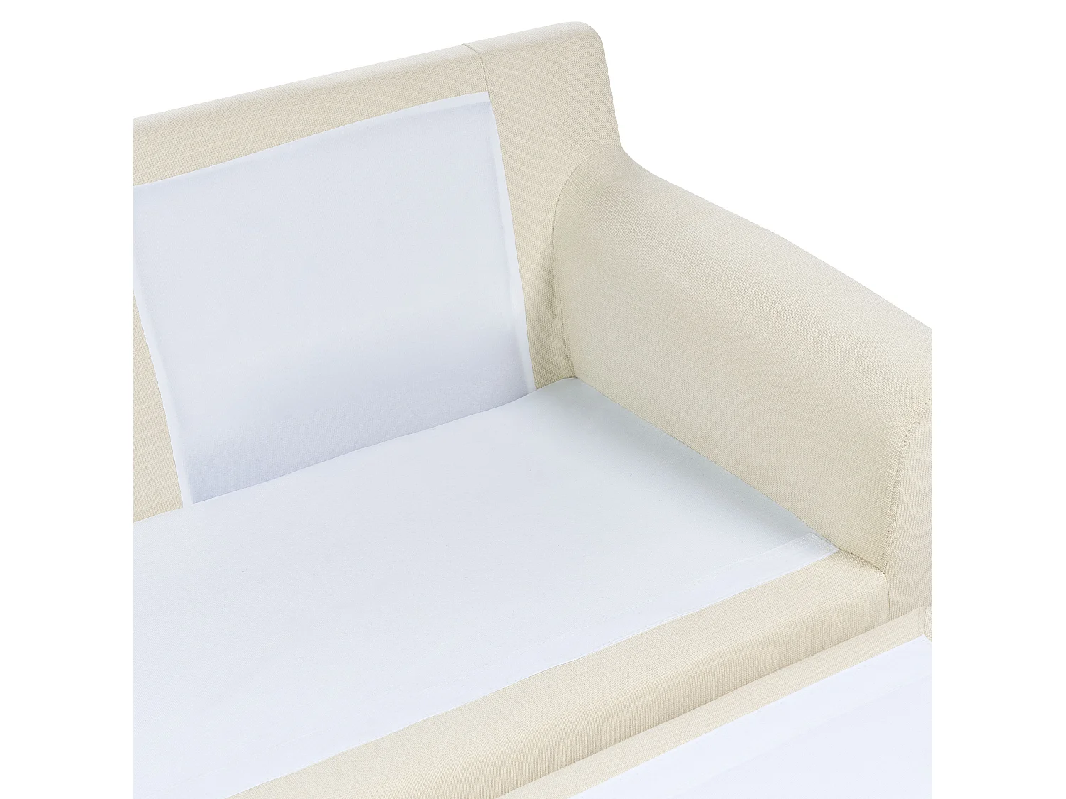 Canapé d'Angle à Gauche Moderne en Tissu Pieds en Bois Massif Beige Elvenes