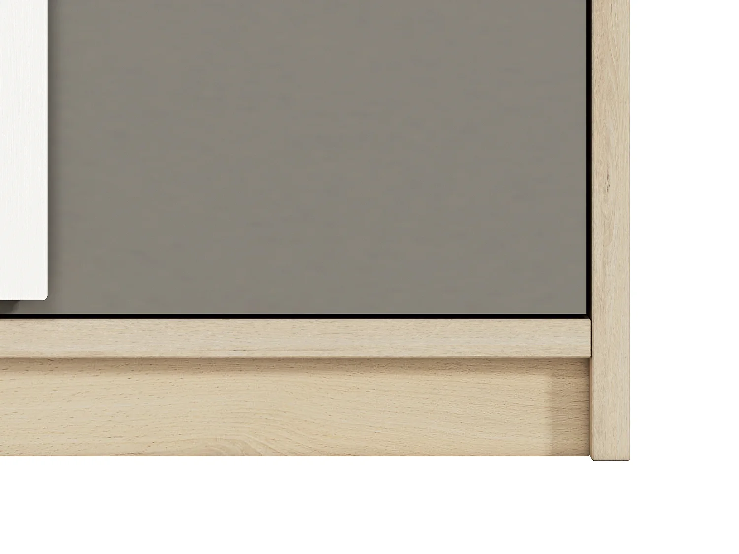 REGALSCHRANK Drop Fjord Buche / weiß / grau 80 / 40 / 199cm
