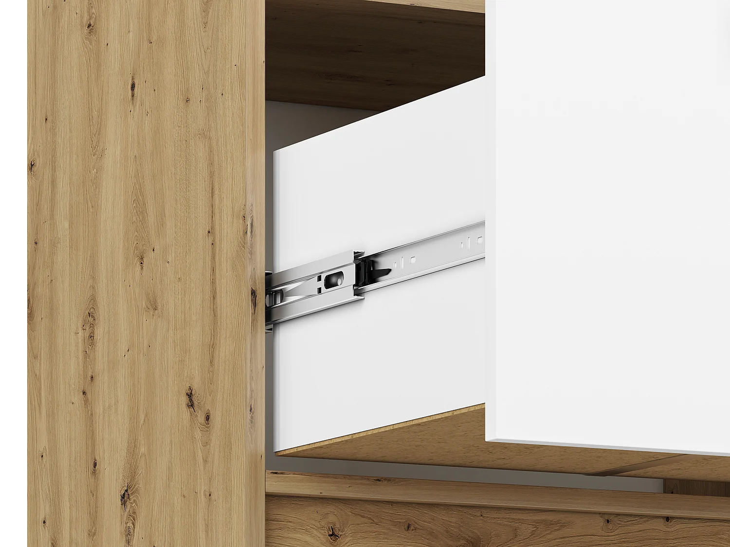 BÜCHERREGAL Fini Artisan Eiche / weiß / anthrazit 60 / 42 / 191cm