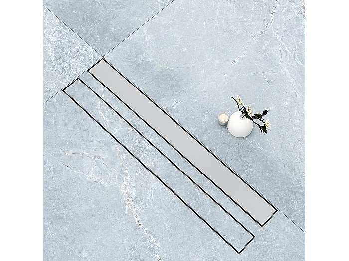 Canaletta Scarico Doccia Acciaio Inox 80cm | Griglia 2 In 1 Piastrellabile | Con Sifone E Tessuto Impermeabile - Foto 11