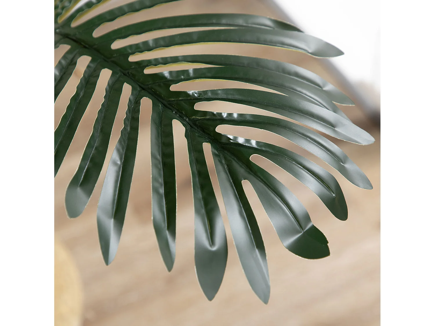 Palmier areca artificiel hauteur 190 cm plante artificielle tropicale avec 30 grandes feuilles grand réalisme en plastique pot inclus vert