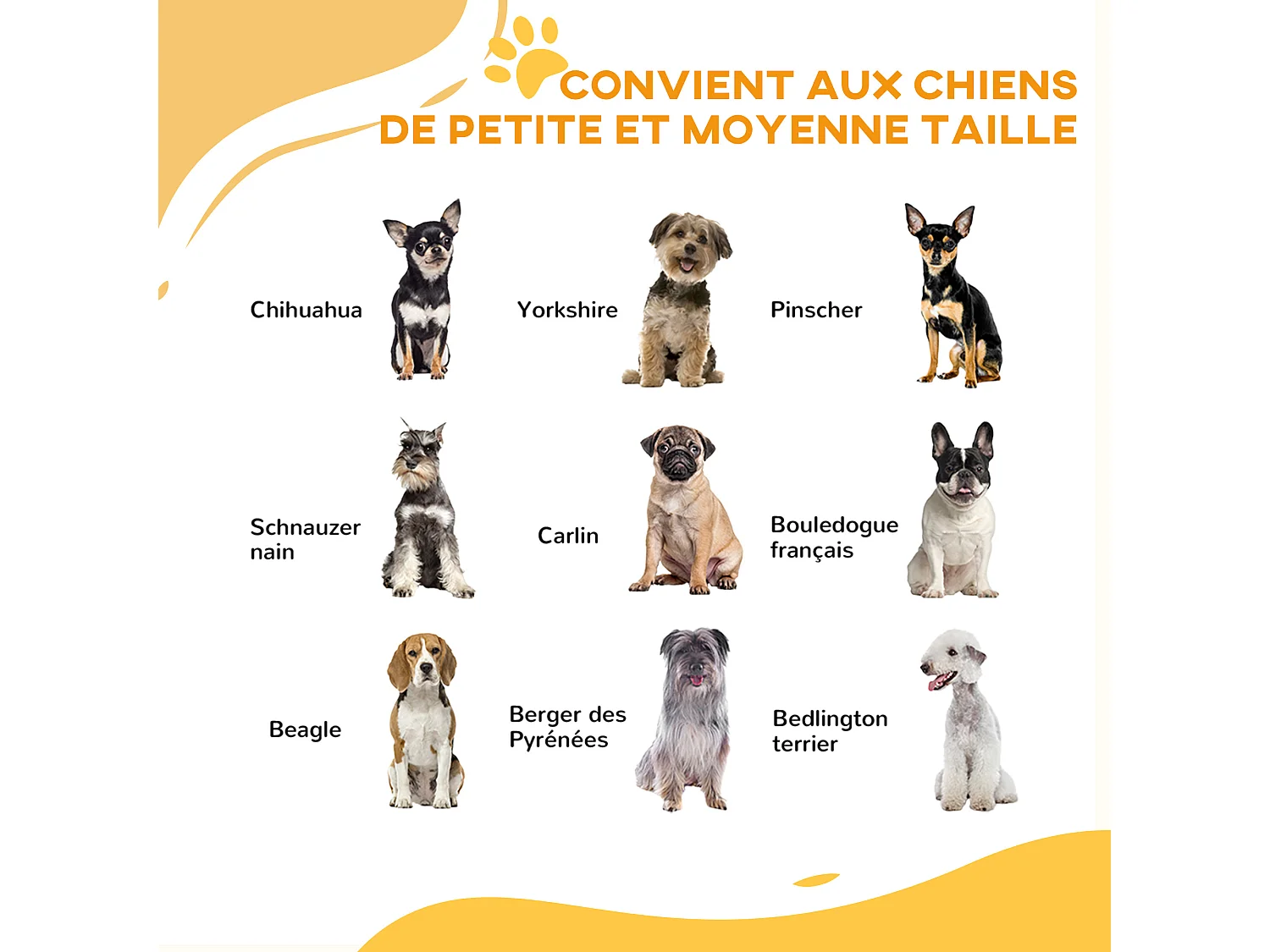 Barrière de sécurité pour chien - barrière à pression extensible - double système de verrouillage - acier noir