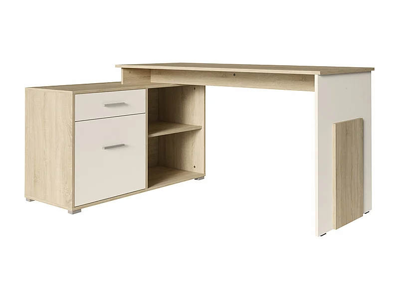 ECKSCHREIBTISCH Como Sonoma Eiche / weiß 168 cm / 110 cm / 76 cm