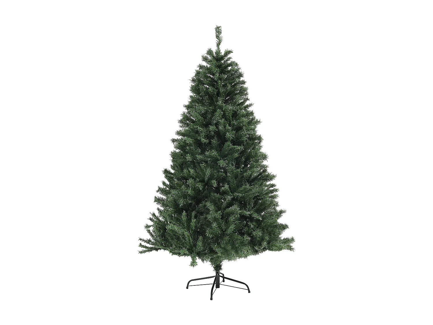 Sapin de Noël artificiel H.180 cm 1 000 branches ignifugées effet réaliste vert
