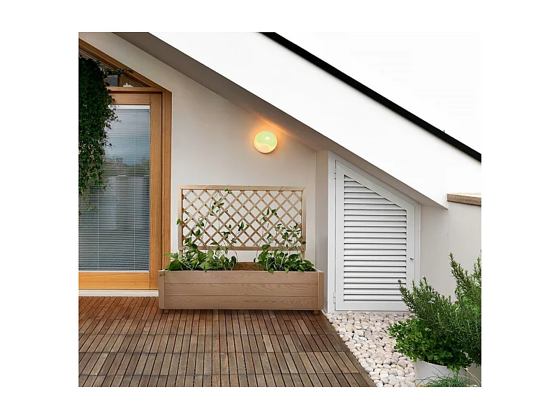 Pflanzkasten aus Holz "Orpin" mit Rankgitter - 128 x 44,5 x 103,5 cm