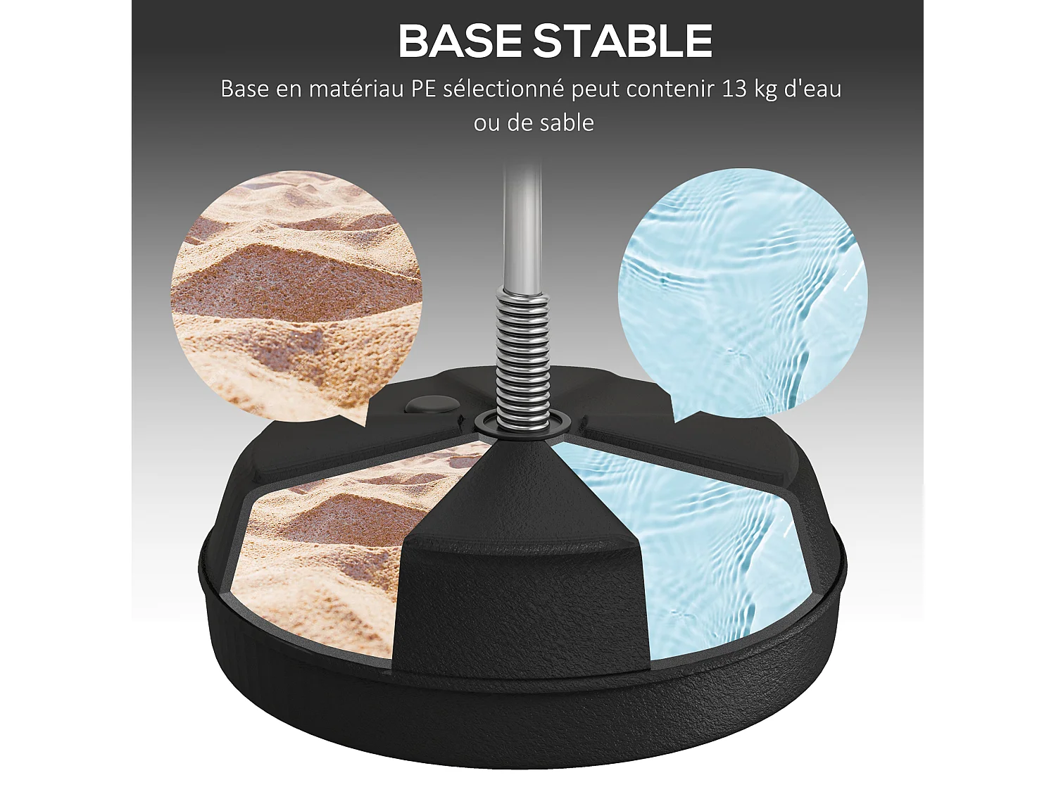 Punching ball sur pied réglable en hauteur 126-144 cm avec gants, pompe et base de lestage rouge blanc