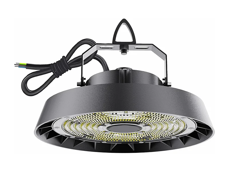 150 W industrielles LED-Flutlicht | UFO-Hallenleuchte | Kaltweiß 5000 K, 22500 lm, Beleuchtung für Lager/Werkstatt/Hängezimmer/Garage/Ausstellungsraum