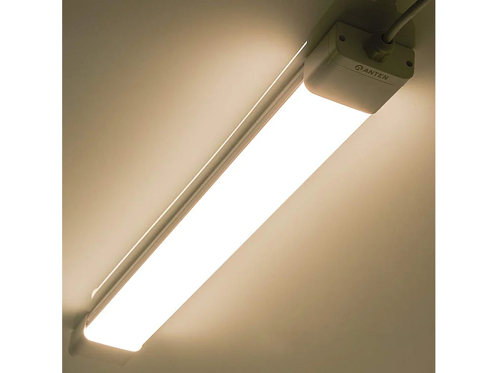 Anten Neon LED 120 cm, 36 W, 3960 lm, Kaltweiß 4000 K, LED-Röhre, LED-Lichtleiste, IP65 wasserdichte Deckenleuchte, Werkstatt/Keller/Büro/Hobby/Scheune