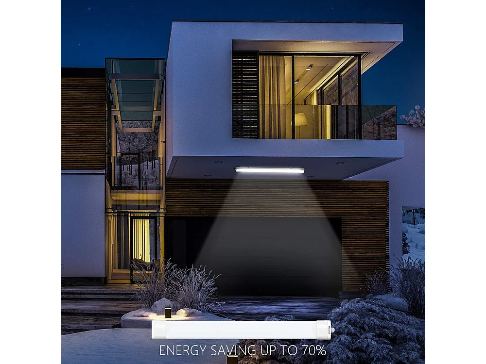 Anten Neon LED 120 cm, 36 W, 3960 lm, Kaltweiß 4000 K, LED-Röhre, LED-Lichtleiste, IP65 wasserdichte Deckenleuchte, Werkstatt/Keller/Büro/Hobby/Scheune