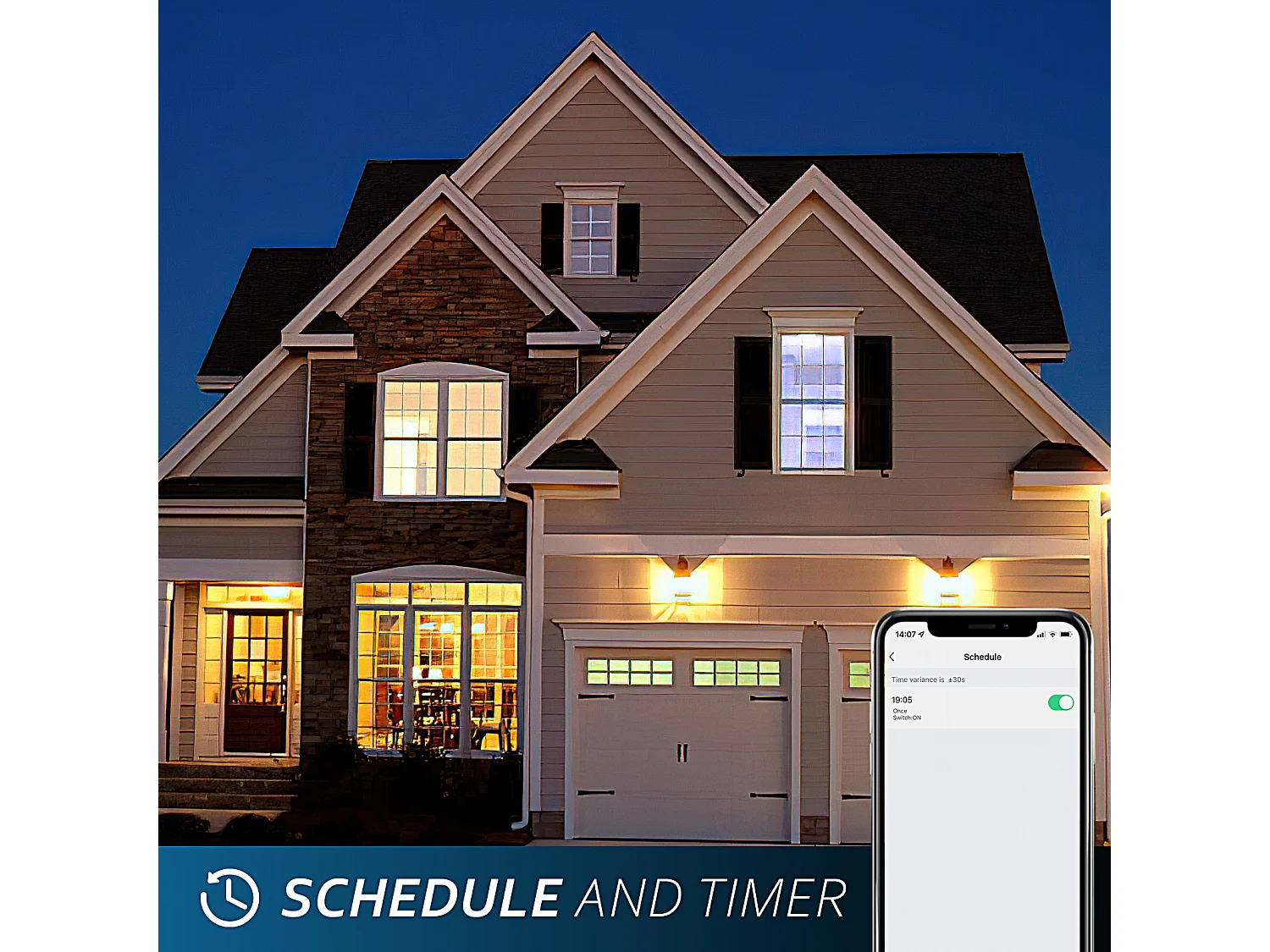 Anten Smart LED-Deckenleuchte 24W (Ø 30cm) | RGB-Hintergrundbeleuchtung | Einstellbare Farbtemperatur von 3000-6500K | Kompatibel mit Alexa und Google Assistant