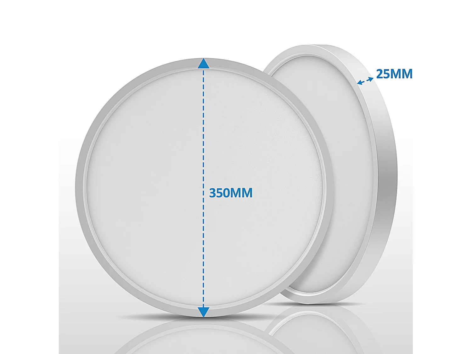 Anten Smart LED-Deckenleuchte 24W (Ø 30cm) | RGB-Hintergrundbeleuchtung | Einstellbare Farbtemperatur von 3000-6500K | Kompatibel mit Alexa und Google Assistant