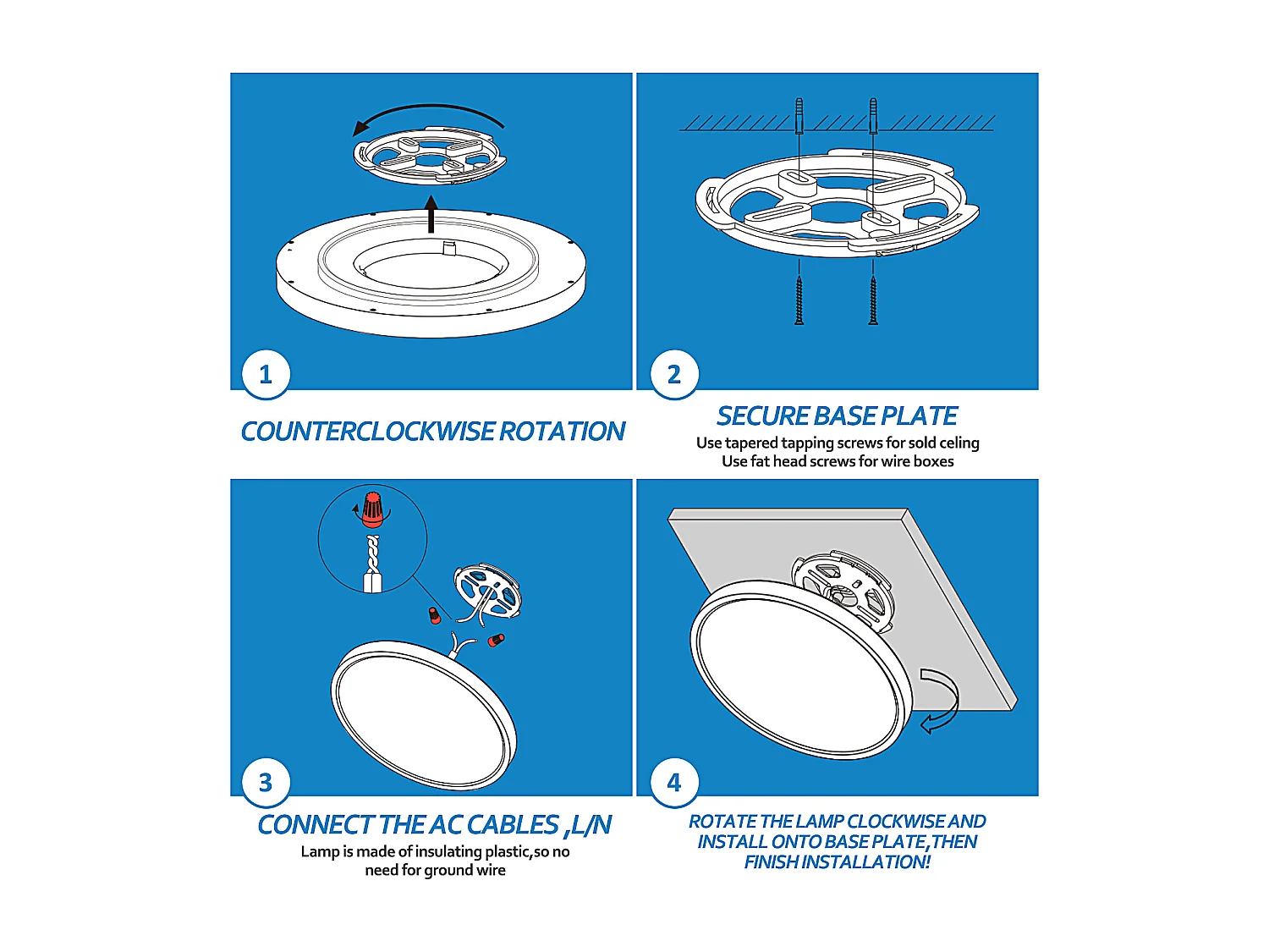 Anten Smart LED-Deckenleuchte 24W (Ø 30cm) | RGB-Hintergrundbeleuchtung | Einstellbare Farbtemperatur von 3000-6500K | Kompatibel mit Alexa und Google Assistant