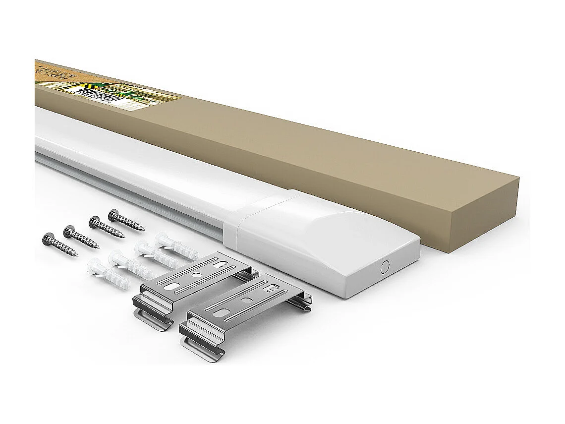 Anten Neon LED 60CM|45W 3960LM Connectable Tube LED|Blanc Naturel(4000K)Reglette LED IP65 pour Garage Ateliers Sous-sol Salle bain Bureau Parking