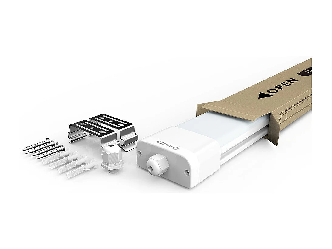 Anten Neon LED 150CM,45W 4950lm Neutralweiß 6000K LED-Röhre, LED-Lichtleiste,IP65 wasserdichte Deckenleuchte für Werkstatt, Keller, Büro, Hobby