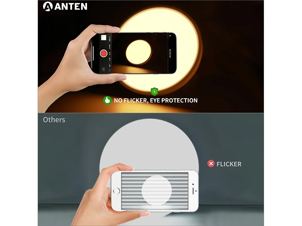 Plafonnier LED Anten 24W,Plafonnier LED 4000K,Lampe Plafond UltraMince Rond Pour Cuisine Chambre Salon Salle Manger,Blanc