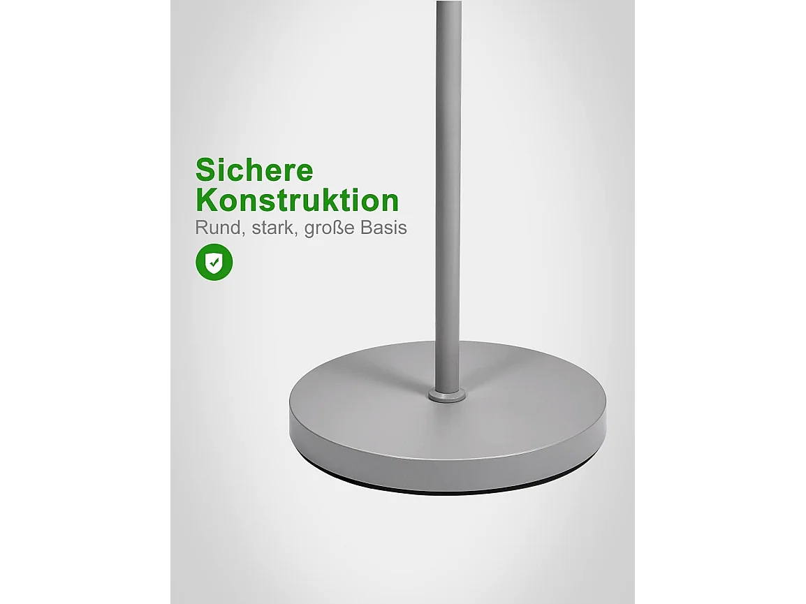 Anten Lampadaire sur Pied Salon, 20W Lampadaire LED Dimmable en Continu avec 7W Lampe de Lecture Souple,3 Températures Couleur,Salon/Chambre/Bureau