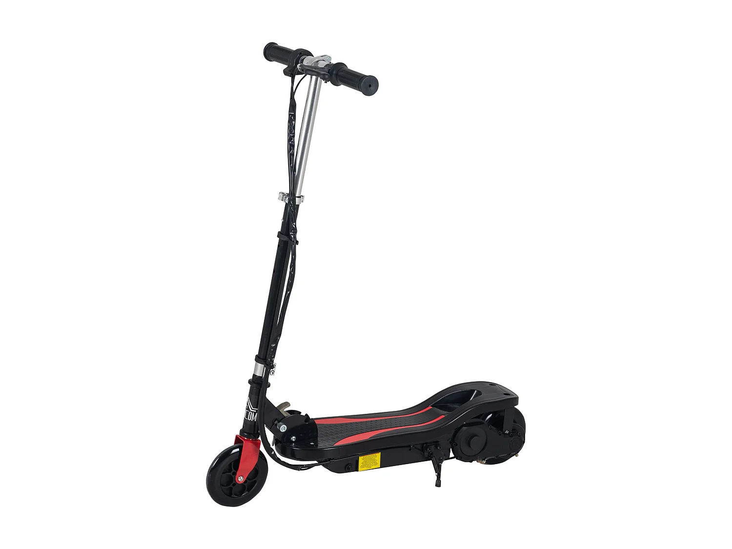 Trottinette électrique pliable enfant 7-14 ans - hauteur réglable - 120W 24V max. 12 Km/h - métal PP rouge noir