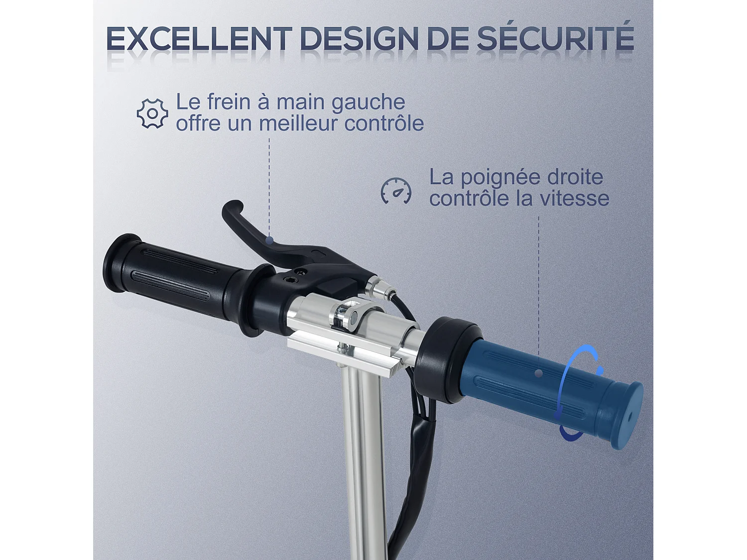 Trottinette électrique pliable enfant 7-14 ans - hauteur réglable - 120W 24V max. 12 Km/h - métal PP rouge noir