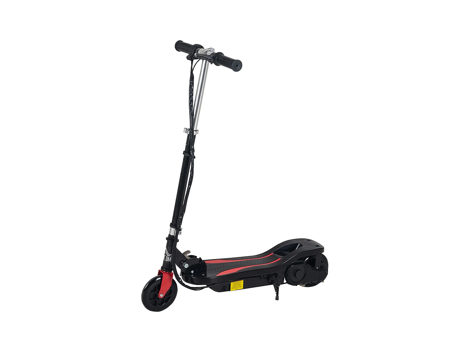 Trottinette électrique pliable enfant 7-14 ans - hauteur réglable - 120W 24V max. 12 Km/h - métal PP rouge noir