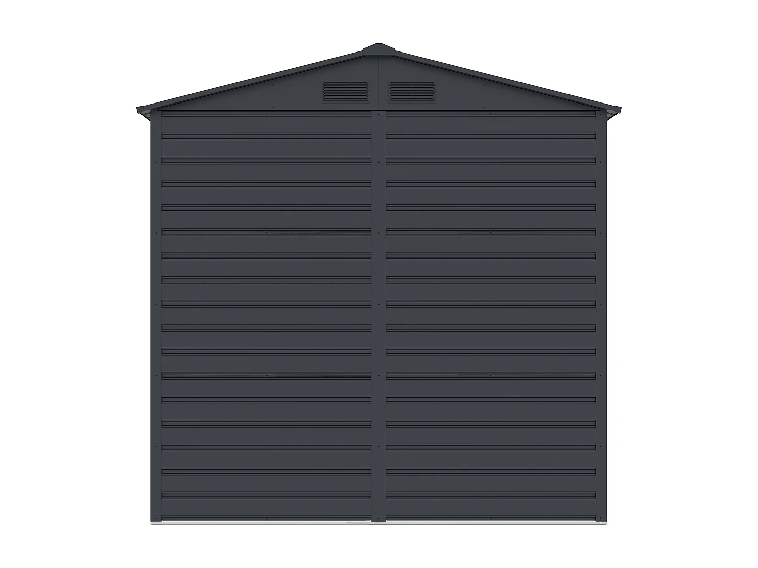 Abri de jardin métal en acier galvanisé - Anthracite - 4,15 m² - ADELMO