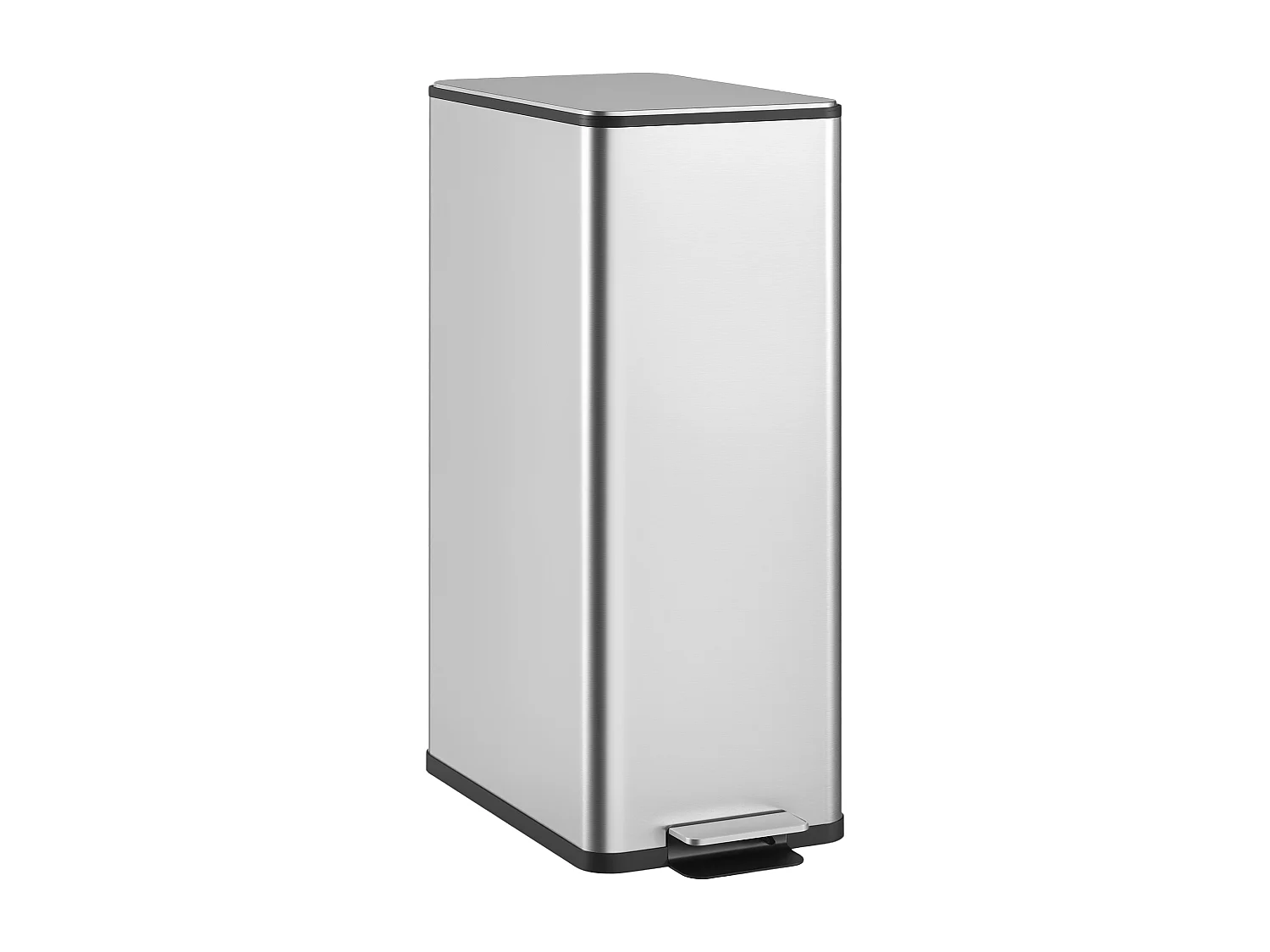 Poubelle de cuisine 20L - poubelle à pédale compartiment seau amovible - acier inox.