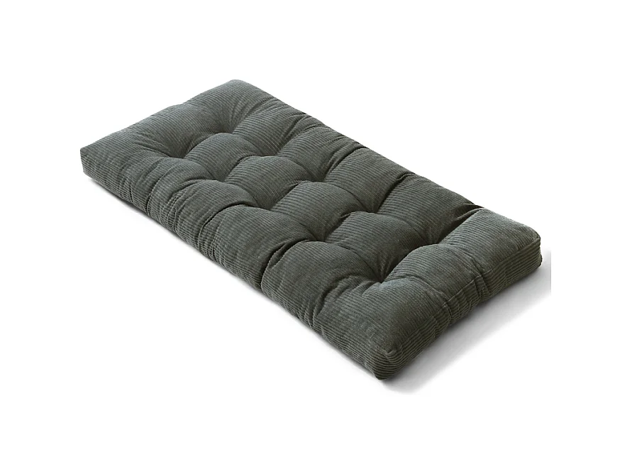 Futón colchón 90x190 cm gris oscuro