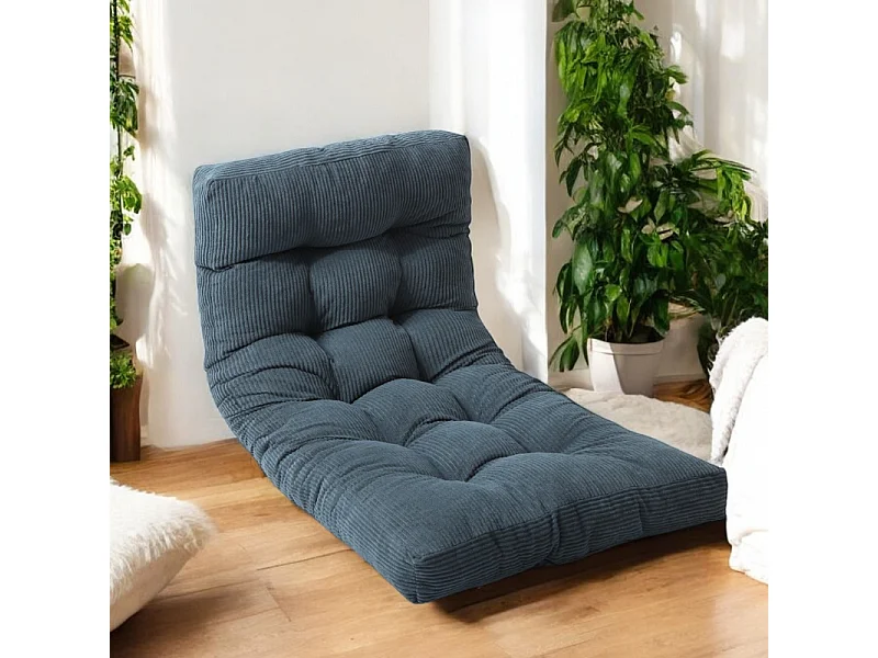 Futón colchón 90x190 cm azul oscuro