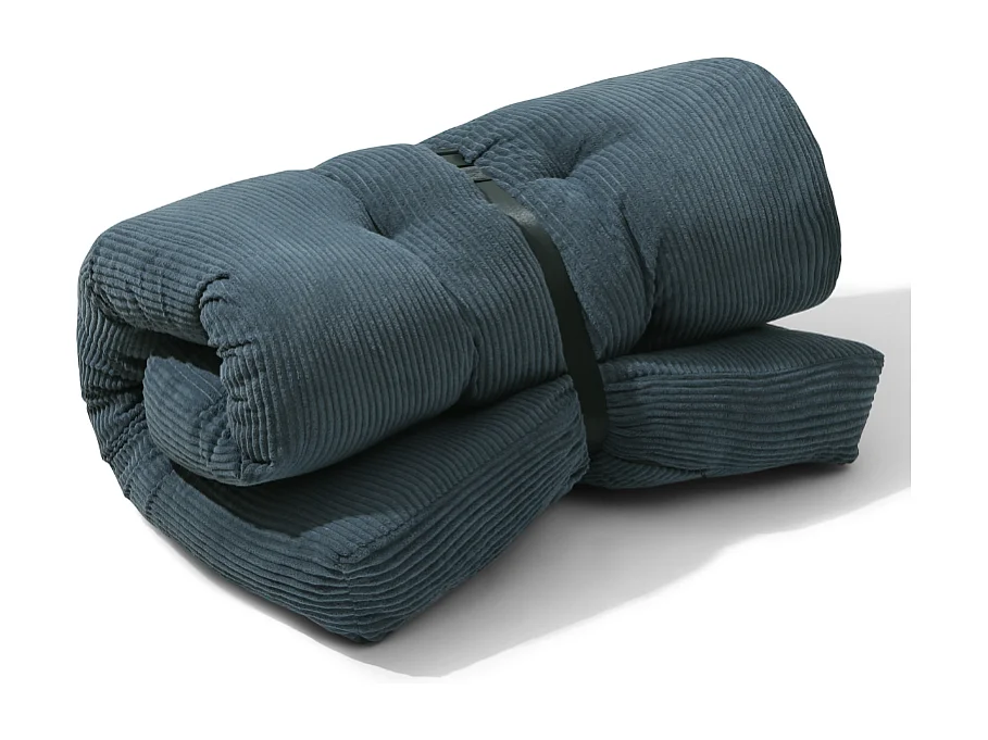 Futón colchón 90x190 cm azul oscuro