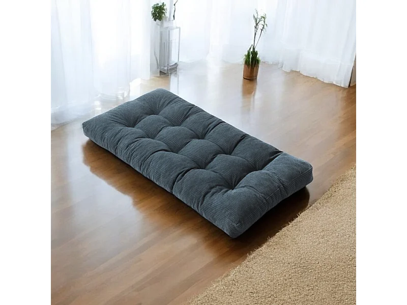 Futón colchón 90x190 cm azul oscuro