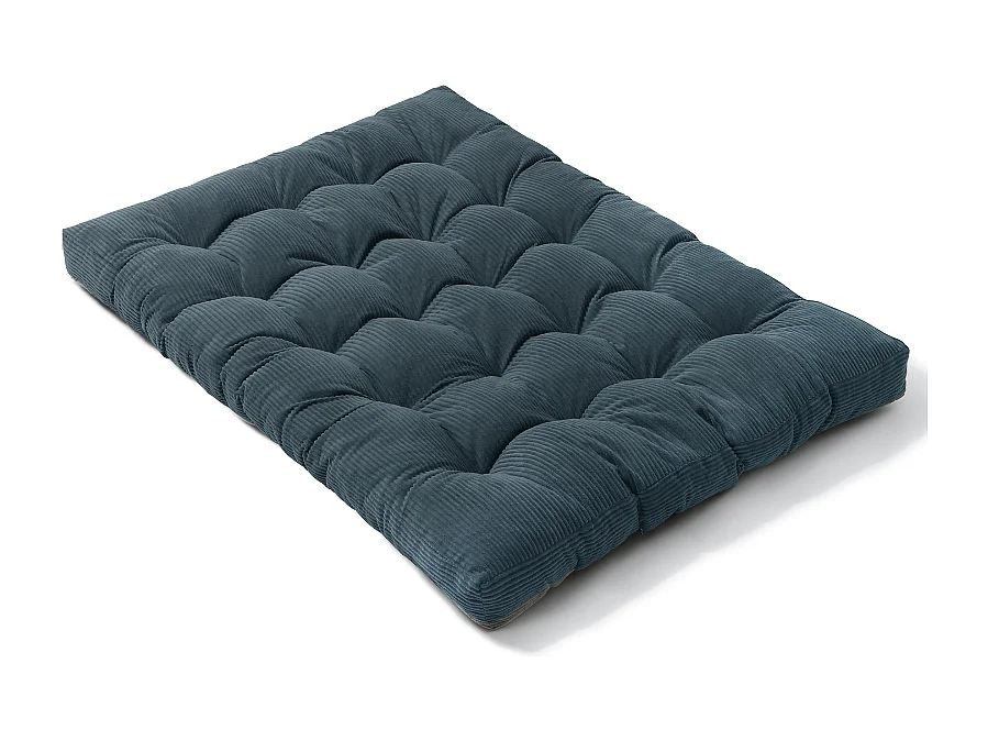 Matelas futon 140x190 cm bleu foncé
