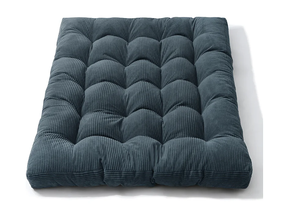 Matelas futon 140x190 cm bleu foncé